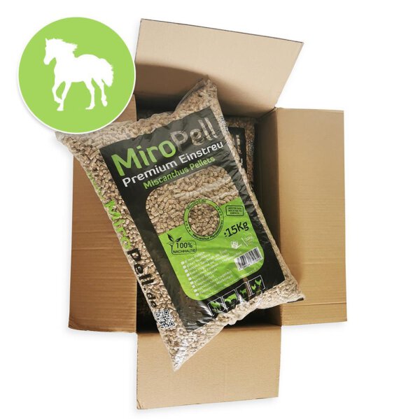 Miscanthus Pellets im Paket